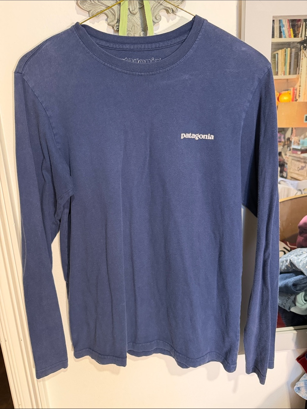 Patagonia Long Sleeve Crew Tee in Navy